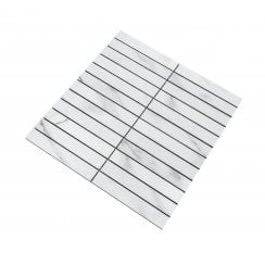 Kit Kat Carrara White 30cm x 30cm Mosaic Tile