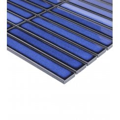 Kit Kat Deep Blue 30cm x 29.6cm Mosaic Tile