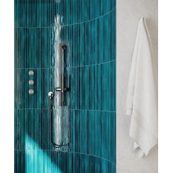 Kit Kat Long Sapphire Crackle (2cm x 45cm) 13cm x 45cm Mosaic Tile