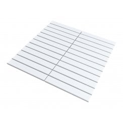 Kit Kat Matt White 30cm x 29.6cm Mosaic Tile