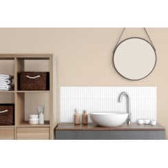 Kit Kat Plain White 30cm x 29.6cm Mosaic Tile