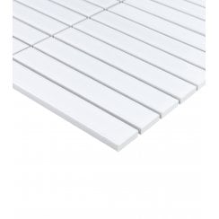 Kit Kat Plain White 30cm x 29.6cm Mosaic Tile