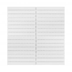 Kit Kat Rice White Matt 29.7cm x 29.7cm Mosaic Tile