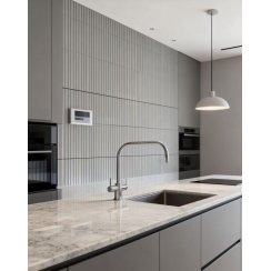 Kit Kat Speckle Stone Grey Satin Matt 29.9cm x 29.6cm (1.5cm x 14.5cm) Mosaic Tile