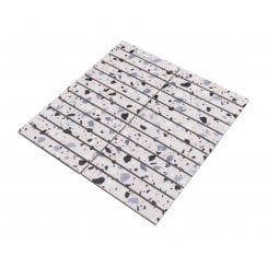 Kit Kat Terrazzo Blush Pink 30cm x 29.6cm Mosaic Tile