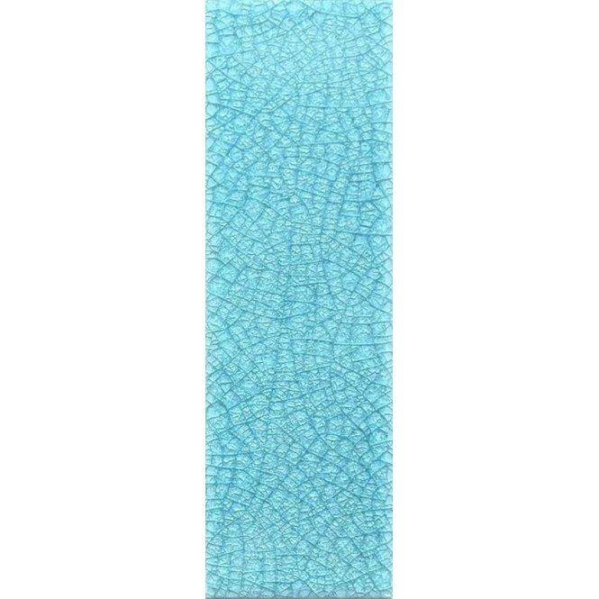 Knightsbridge Crackle Sky Blue 6cm x 20cm Wall & Floor Tile