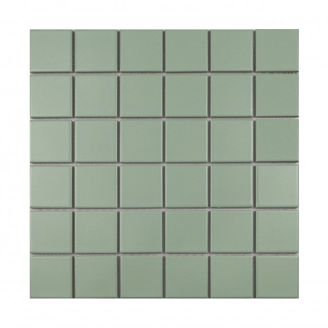 La Maison Spearmint 30.6cm x 30.6cm (4.8cm x 4.8cm) Square Mosaic Tile