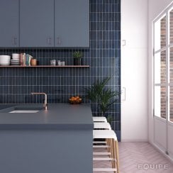 La Riviera Blue Reef 6.5cm x 20cm Wall Tile