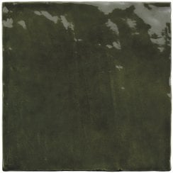 La Riviera Botanical Green 13.2cm x 13.2cm Wall Tile