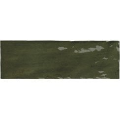 La Riviera Botanical Green 6.5cm x 20cm Wall Tile