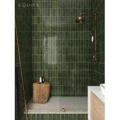 La Riviera Botanical Green 6.5cm x 20cm Wall Tile