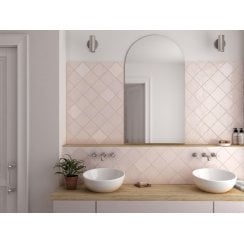 La Riviera Rose 13.2cm x 13.2cm Wall Tile