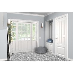 Ledbury Charcoal Black 45cm x 45cm Wall & Floor Tile