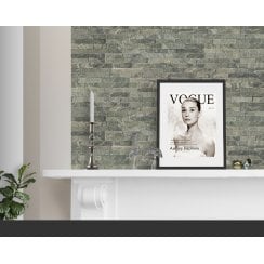 Ledgestone Grey Quartzite 10cm x 36cm Wall Tile