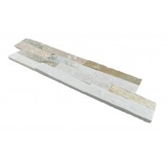 Ledgestone Oyster Yellow 10cm x 36cm Wall Tile