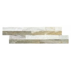 Ledgestone Oyster Yellow 10cm x 36cm Wall Tile