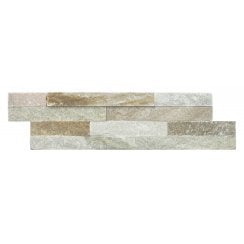 Ledgestone Oyster Yellow 10cm x 36cm Wall Tile