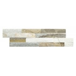 Ledgestone Oyster Yellow 10cm x 36cm Wall Tile