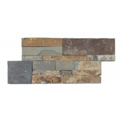 Ledgestone Rustic Multicolour 18cm x 35cm Wall Tile