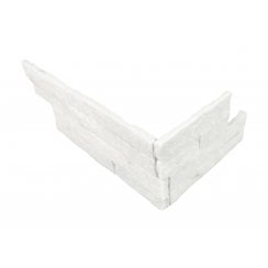 Ledgestone Snow White Quartzite 10cm x 36cm Corner Tile