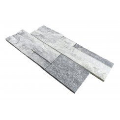 Ledgestone White Grey 18cm x 35cm Wall Tile