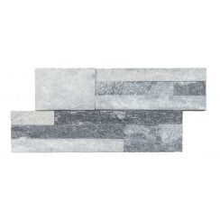 Ledgestone White Grey 18cm x 35cm Wall Tile