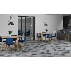 Lenos Grey Mix 22.3cm x 22.3cm Wall & Floor Tile