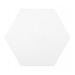 Lily Hex Base Hexagon White 22.8cm x 19.8cm Wall & Floor Tile