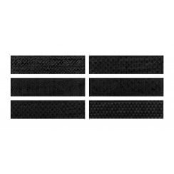 Loft Brick Black High Gloss Decor 6.5cm x 26cm Wall Tile