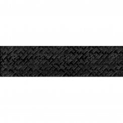 Loft Brick Black High Gloss Decor 6.5cm x 26cm Wall Tile