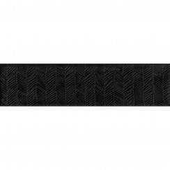 Loft Brick Black High Gloss Decor 6.5cm x 26cm Wall Tile