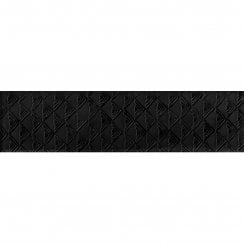 Loft Brick Black High Gloss Decor 6.5cm x 26cm Wall Tile