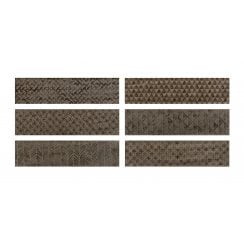 Loft Brick Brown High Gloss Decor 6.5cm x 26cm Wall Tile