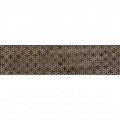 Loft Brick Brown High Gloss Decor 6.5cm x 26cm Wall Tile