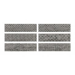 Loft Brick Light Greige High Gloss Decor 6.5cm x 26cm Wall Tile