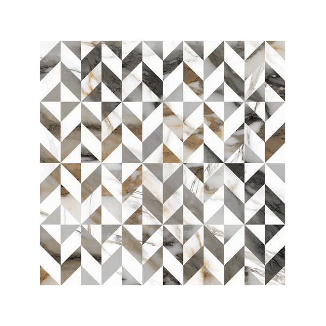Luce Grey Decor 60cm x 60cm Wall and Floor Tile