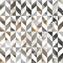 Luce Grey Decor 60cm x 60cm Wall and Floor Tile