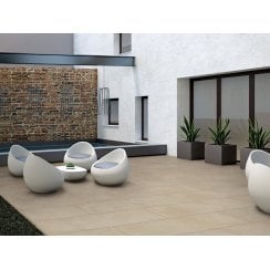 Luna Sand Porcelain 60cm x 120cm Wall and Floor Tile