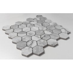Lux Crystal Light Grey 30cm x 30cm Mosaic Tile