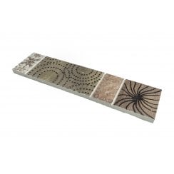 Maine Black 5cm x 20cm Border Tile
