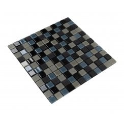 Malla Black 30cm x 30cm Peel & Stick Mosaic Tile