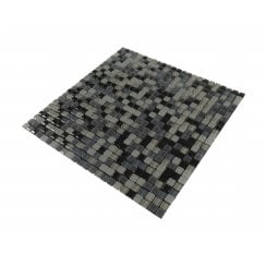 Malla Mini Black 30cm x 30cm Peel & Stick Mosaic Tile