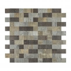 Malla Wood Brick 30cm x 30cm Peel & Stick Mosaic Tile