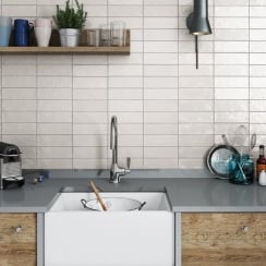 Mallorca White 6.5cm x 20cm Wall Tile