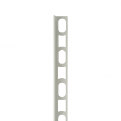 Mapei Color Aluminium Straight Edge Tile Trim 111 Silver Grey 2.7m 10mm