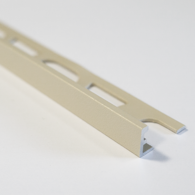  Color Aluminium Straight Edge Tile Trim 130 Jasmine 2.7m 10mm