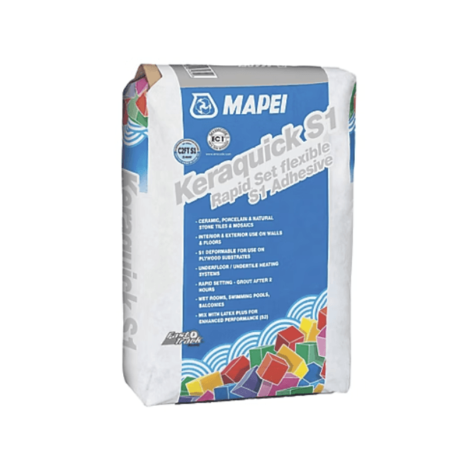  Keraquick S1 Rapid Set Flexible Adhesive Grey 20kg
