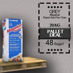 Mapeker Rapid Set Flex Grey 20kg Pallet Deal 48 Bags