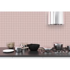 Matt Soft Pink Square (4.8cm x 4.8cm) 30cm x 30cm Mosaic Tile