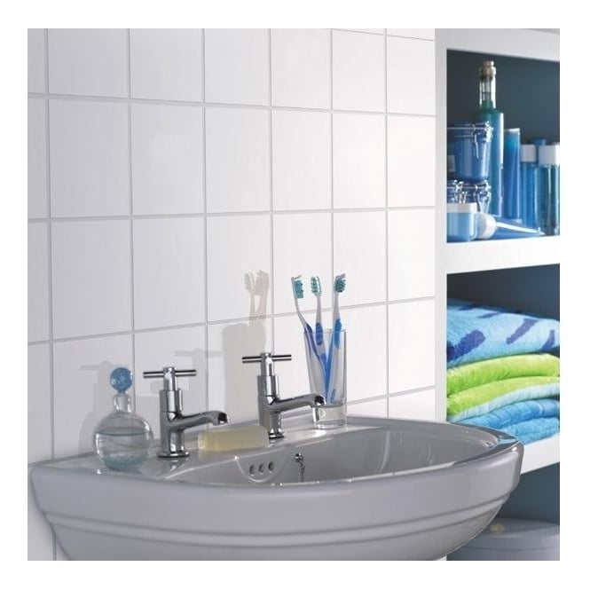 Matt White Bathroom Tiles - White Bathroom Wall & Floor Tile